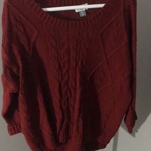 Burgundy Sweater